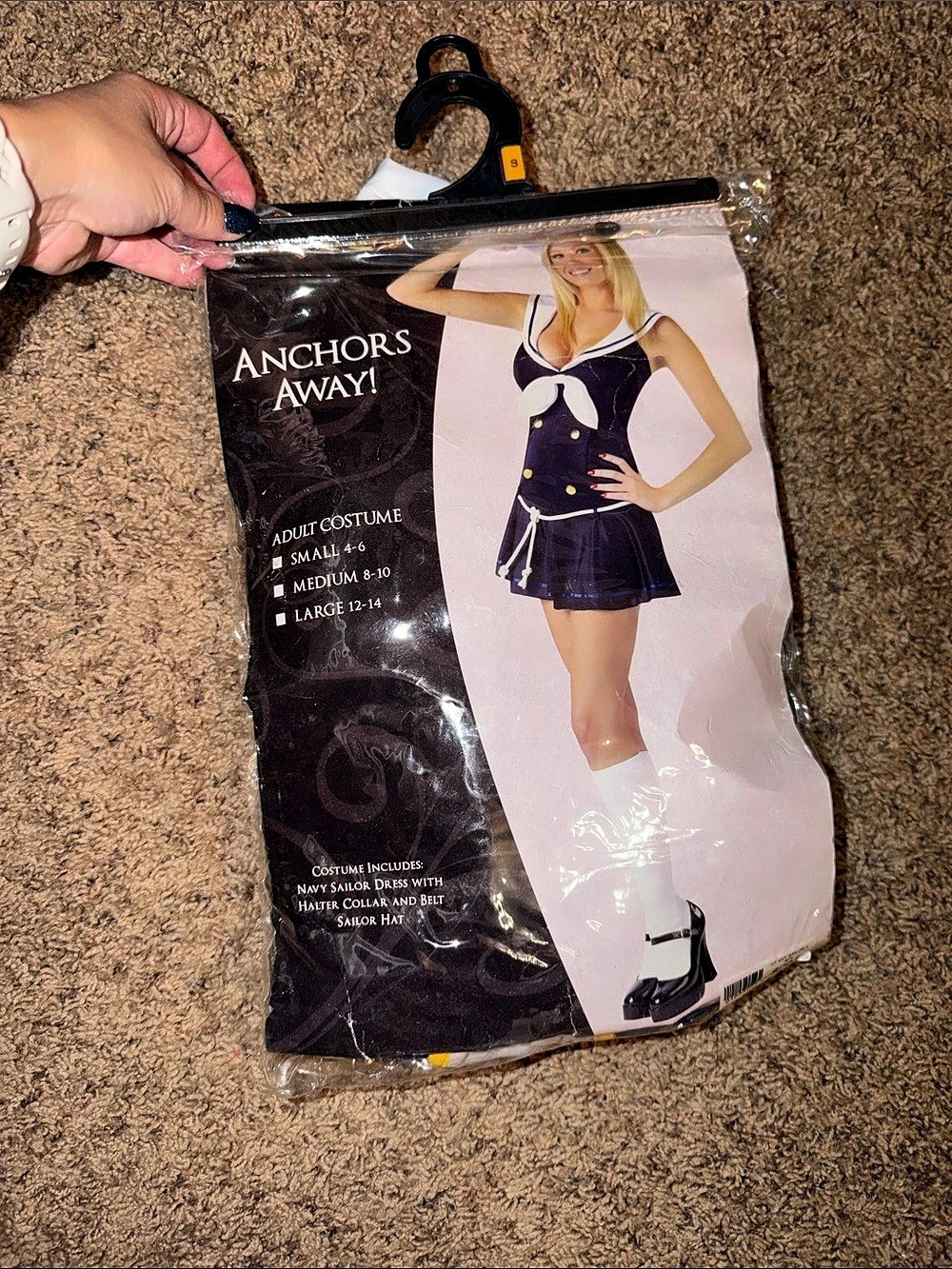 Rubie's Anchors Away! Adult Costume in Blue & White Size Medium